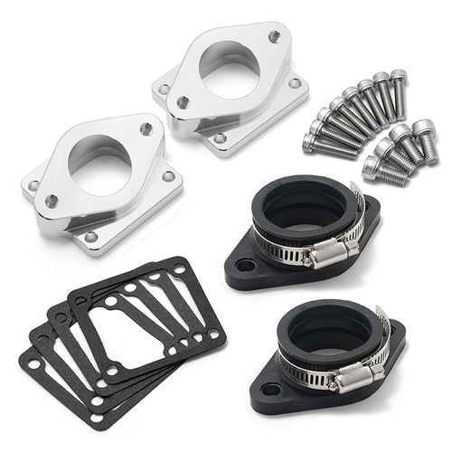 Split Intake Manifolds Kit 26mm-41mm Carb Carburetors For Yamaha Banshee 350 YFZ350 1987-2006