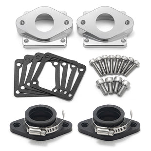 Split Intake Manifolds Kit 26mm-41mm Carb Carburetors For Yamaha Banshee 350 YFZ350 1987-2006