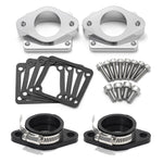 Split Intake Manifolds Kit 26mm-41mm Carb Carburetors For Yamaha Banshee 350 YFZ350 1987-2006